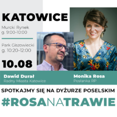 #RosaNaTrawie w Katowicach – dyżur poselski