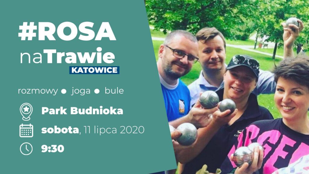 Rosa Na Trawie w Parku Budnioka | Katowice | Monika Rosa