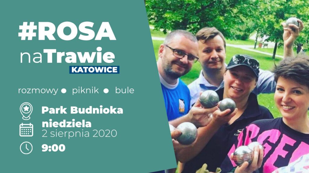 Rosa Na Trawie w Parku Budnioka | Katowice | Monika Rosa