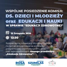 Komisja do spraw Dzieci i Młodzieży oraz Edukacji i Nauki