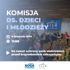 Komisja ds. Dzieci i Młodzieży – 6 listopada